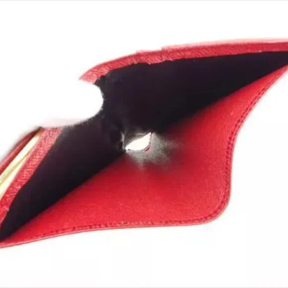 Louis Vuitton Wallet Purse Coin purse Epi Red Epirexa Woman Authentic Used
